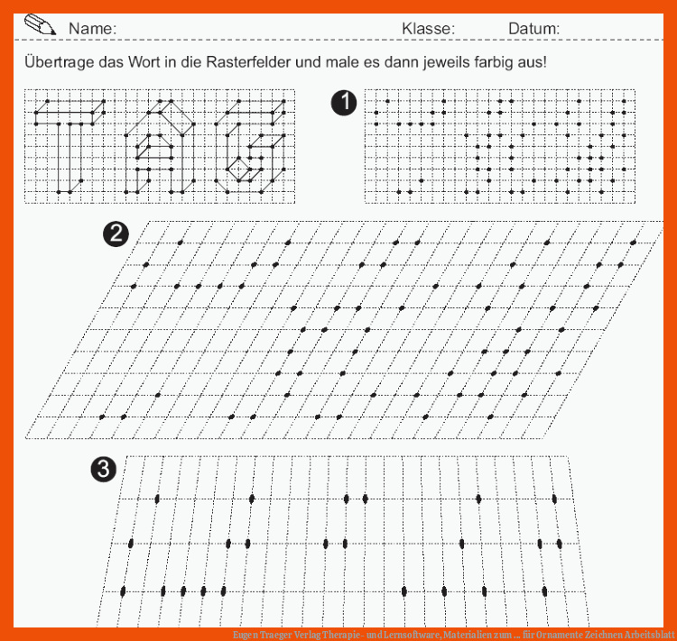 Eugen Traeger Verlag Therapie- und Lernsoftware, Materialien zum ... für ornamente zeichnen arbeitsblatt