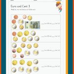 Euro Und Cent Fuer Euro In Cent Umrechnen Arbeitsblatt
