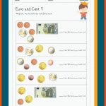 Euro Und Cent Fuer Matheaufgaben 2 Klasse Arbeitsblätter Kostenlos