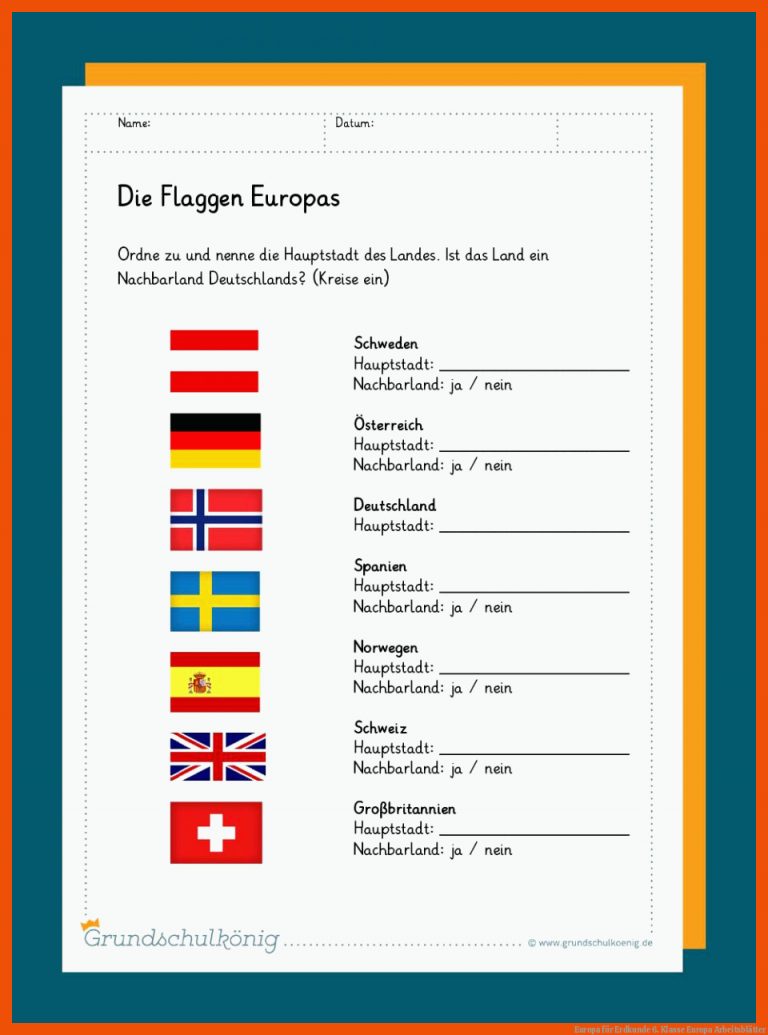 Europa für erdkunde 6. klasse europa arbeitsblätter