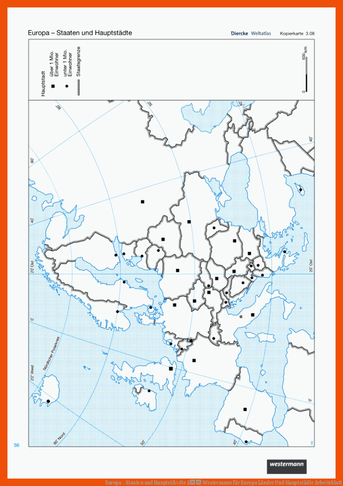 Europa - Staaten und HauptstÃ¤dte â Westermann für europa länder und hauptstädte arbeitsblatt