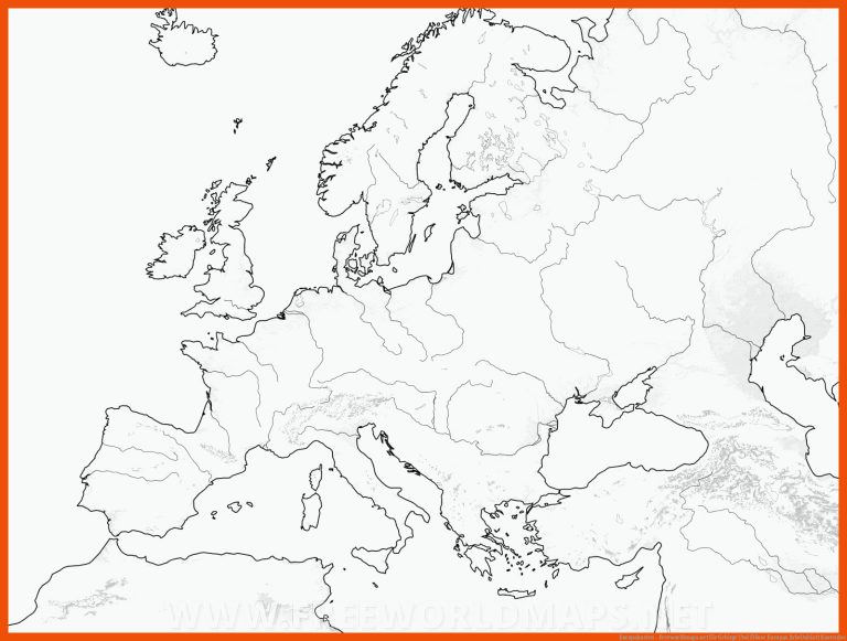 Europakarten - Freeworldmaps.net Fuer Gebirge Und Flüsse Europas Arbeitsblatt Kostenlos