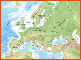 9 Gebirge Und Flüsse Europas Arbeitsblatt Kostenlos