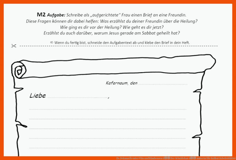 Ev. DekanatÃ¤mter Ulm und Blaubeuren â Der Schuldekan â material für sabbat arbeitsblätter