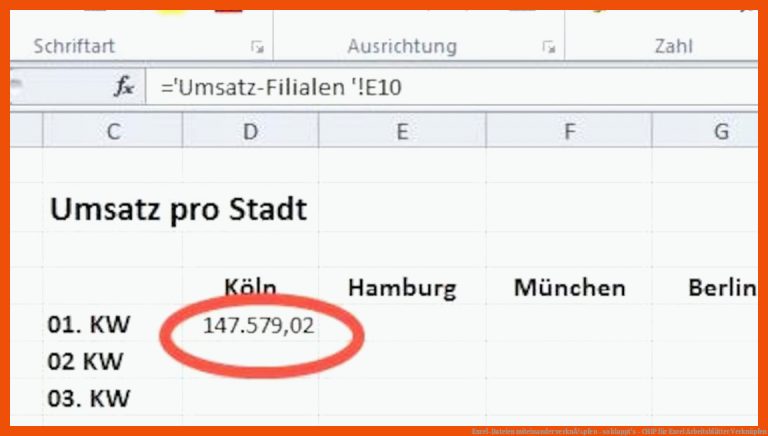 Excel-dateien Miteinander VerknÃ¼pfen - so Klappt's - Chip Fuer Excel Arbeitsblätter Verknüpfen