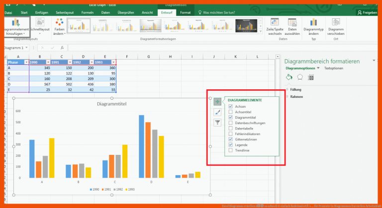 Excel Diagramm erstellen â so schnell & einfach funktioniertÂ´s ... für prozente in diagrammen darstellen arbeitsblatt