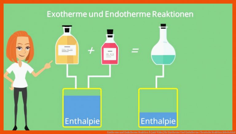 Exotherme und Endotherme Reaktion Â· [mit Video] für exotherme und endotherme chemische reaktion arbeitsblatt