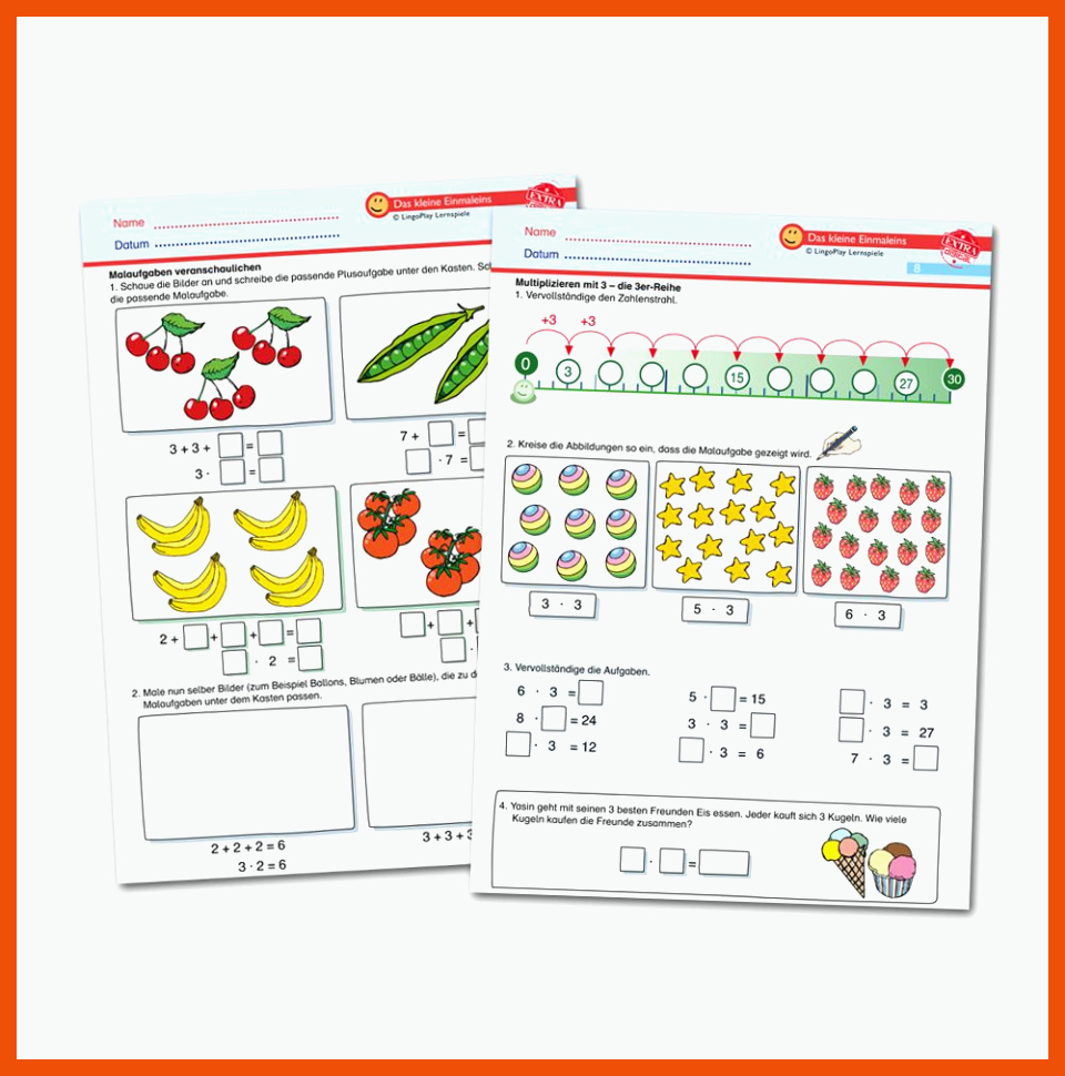 6 Einmaleins Einführung Arbeitsblätter - Mathe Arbeitsblätter