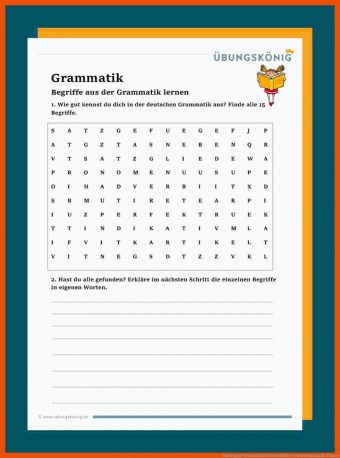13 Arbeitsblätter Deutsch Grammatik 5 Klasse - Deutsch Arbeitsblätter