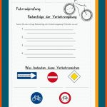 FahrradprÃ¼fung Fuer Verkehrserziehung Kindergarten Arbeitsblätter