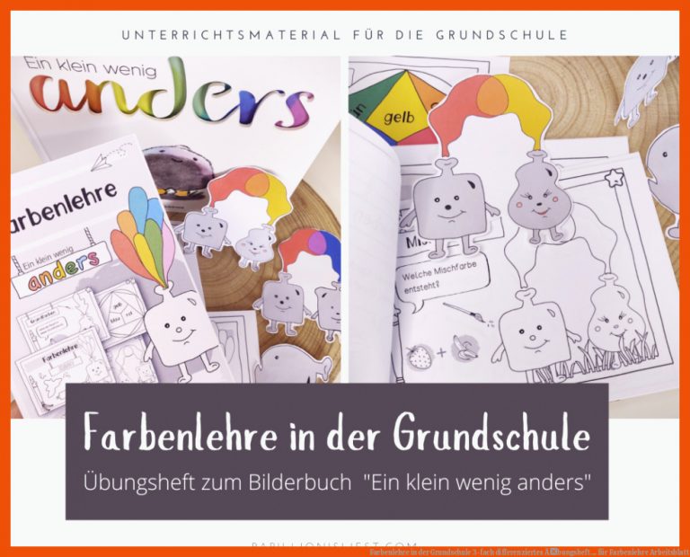 Farbenlehre in der Grundschule | 3-fach differenziertes Ãbungsheft ... für farbenlehre arbeitsblatt