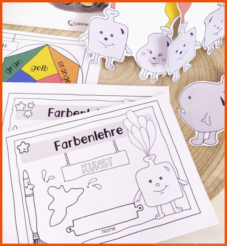 Farbenlehre in der Grundschule | 3-fach differenziertes Ãbungsheft ... für farbenlehre arbeitsblatt