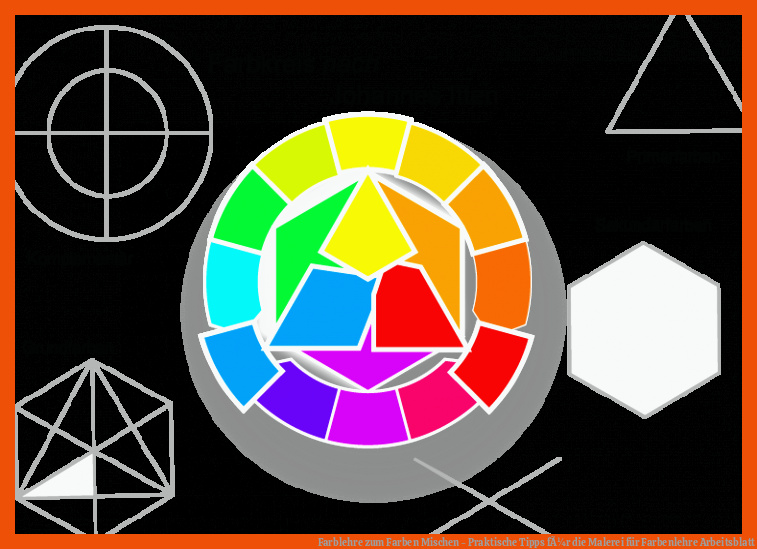 Farblehre zum Farben Mischen - Praktische Tipps fÃ¼r die Malerei für farbenlehre arbeitsblatt