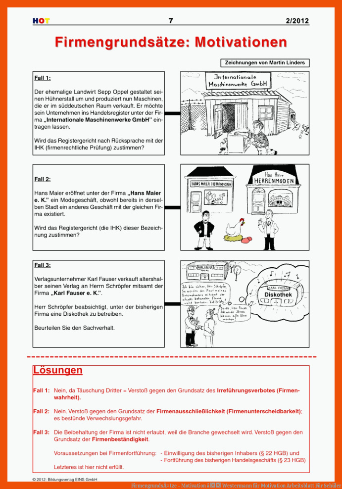 FirmengrundsÃ¤tze - Motivation â Westermann für motivation arbeitsblatt für schüler