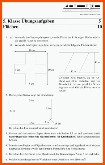5 Geometrie Klasse 6: Arbeitsblätter Zum Ausdrucken