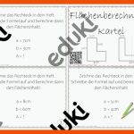 FlÃ¤chen Berechnen: Aufgabenkarten Fuer Fläche Berechnen 6.klasse Arbeitsblätter