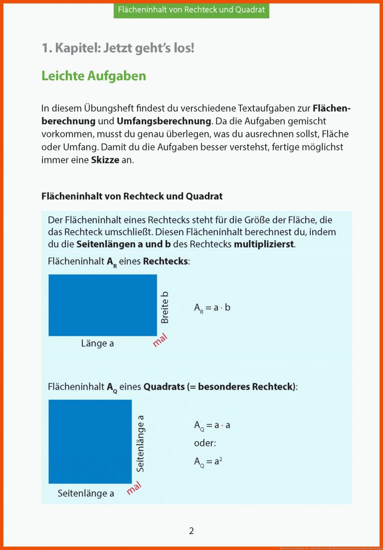 FlÃ¤chenberechnung | Nr. 44 - Hauschka Verlag für flächenberechnung arbeitsblätter mit lösungen