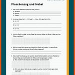 Flaschenzug Und Hebel Fuer Arbeitsblatt Flaschenzug Lösungen