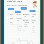 Formen Und KÃ¶rper Fuer Geometrische Körper Arbeitsblatt