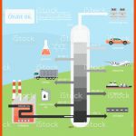 Fraktionierte Destillation Von ErdÃ¶ldiagramm Stock Vektor Art Und ... Fuer Fraktionierte Destillation Von Erdöl Arbeitsblatt