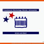 FranzÃ¶sische Wochentage, Monate, Jahreszeiten - Ã¼ben Fuer Arbeitsblatt Wochentage Kindergarten