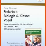 Freiarbeit Biologie 6. Kl.: VÃ¶gel Fuer Arbeitsblätter Biologie Vögel Klett Lösungen
