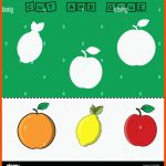 Fruites Arbeitsblatt Vektor-design, ist Die Aufgabe, Ein StÃ¼ck Auf ... Fuer In Meinem Kleinen Apfel Arbeitsblatt
