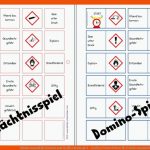 Gefahrensymbole Domino Und GedÃ¤chtnisspiel - Leichter Unterrichten Fuer Gefahrensymbole Chemie Arbeitsblatt