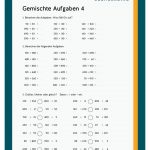 Gemischte Aufgaben: Addieren / Subtrahieren Im Zahlenraum 1000 Fuer Zahlenraum Bis 100 Arbeitsblätter