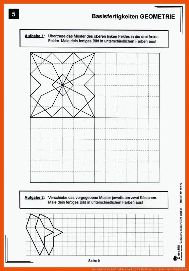 Geometrie kinderleicht erleben, ab 8 j., 40 S. für geometrisches zeichnen arbeitsblätter