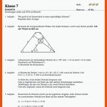 Geometrie Klassenarbeit Klasse 7: Dreiecke, Ssw Sws Wsw, Winkel Fuer Geometrie Klasse 5 Arbeitsblätter Zum Ausdrucken