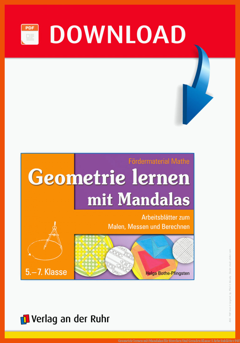Geometrie lernen mit Mandalas für strecken und geraden klasse 5 arbeitsblätter pdf
