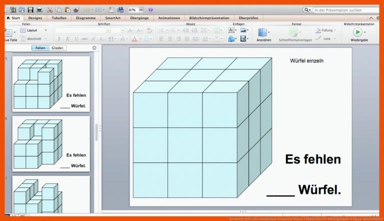 Geometrie WÃ¼rfel Grundschule | Geometrie Klasse 4 Mathefritz für würfelgebäude 4 klasse arbeitsblätter