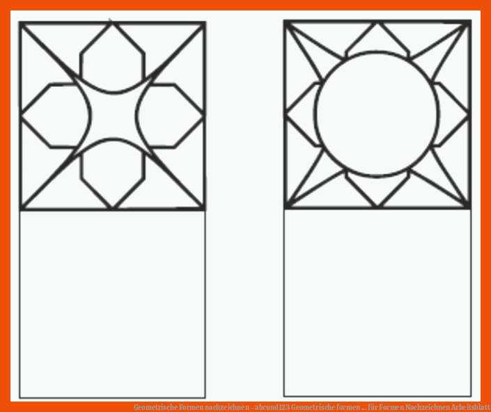 Geometrische Formen nachzeichnen - abcund123 | Geometrische formen ... für formen nachzeichnen arbeitsblatt