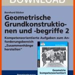 Geometrische Grundkonstruktionen Und -begriffe 2 Fuer Geometrische Grundkonstruktionen Arbeitsblätter