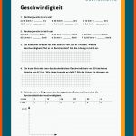 Geschwindigkeit Fuer Zeiteinheiten Umrechnen Arbeitsblatt