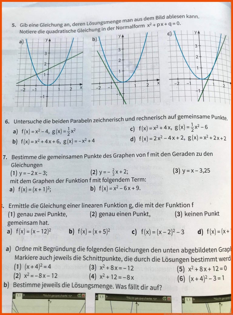 Gibt Es Hier Ein Mathegenie? (mathe, Quadratische Funktionen) Fuer Quadratische Funktionen Arbeitsblatt Mit Lösungen