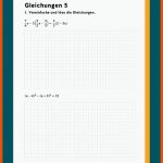 Gleichungen LÃ¶sen / Ãquivalenzumformung Fuer Arbeitsblatt Gleichungen Lösen Klasse 8