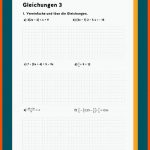 Gleichungen LÃ¶sen / Ãquivalenzumformung Fuer Gleichungen Und Ungleichungen 5 Klasse Arbeitsblatt
