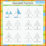 Gleichwertige BrÃ¼che Mathematische Arbeitsblatt Dreiecke Coloring ... Fuer Dreiecksarten Arbeitsblatt