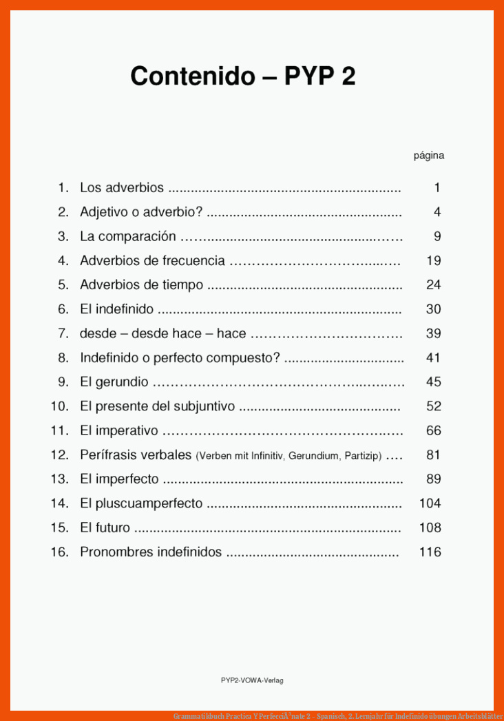 Grammatikbuch Practica Y PerfecciÃ³nate 2 - Spanisch, 2. Lernjahr für indefinido übungen arbeitsblätter