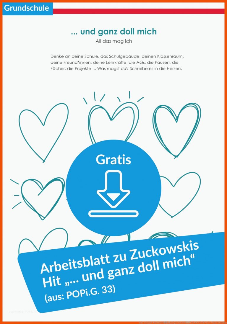 Gratis-download: Arbeitsblatt ââ¦ Und Ganz Doll Michâ (aus Popi.g.33) Fuer Unsere Stimme Arbeitsblatt