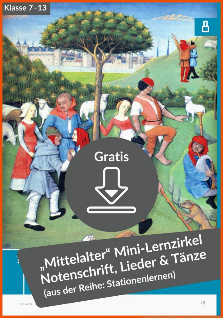 Gratis-Download: Stationenlernen Mittelalter fÃ¼r die Sekundarstufe für arbeitsblatt mittelalter klasse 7