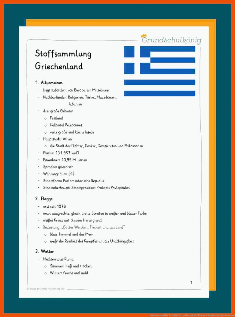 Griechenland für arbeitsblätter geschichte klasse 6 kostenlos griechenland