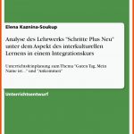 Grin - Analyse Des Lehrwerks "schritte Plus Neu" Unter Dem aspekt Des Interkulturellen Lernens In Einem Integrationskurs Fuer Schritte Plus Arbeitsblätter