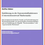 Grin - EinfÃ¼hrung In Die Exponentialfunktionen (unterrichtsentwurf Mathematik) Fuer Exponentielles Wachstum Arbeitsblatt