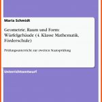 Grin - Geometrie, Raum Und form: WÃ¼rfelgebÃ¤ude (4. Klasse Mathematik, FÃ¶rderschule) Fuer Geometrie 4.klasse Arbeitsblätter