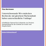 Grin - Unterrichtsstunde: Wir Entdecken Rechtecke Mit Gleichem FlÃ¤cheninhalt Haben Unterschiedliche UmfÃ¤nge! Fuer Ebene Figuren Arbeitsblatt Mit Lösungen