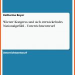 Grin - Wiener Kongress Und Sich Entwickelndes NationalgefÃ¼hl - Unterrichtsentwurf Fuer Wiener Kongress Arbeitsblatt