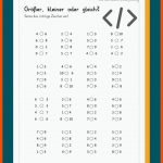 GrÃ¶Ãer / Kleiner Fuer Mathematik Arbeitsblätter 1 Klasse Gymnasium